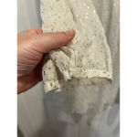 Aritzia Sunday Best Jinx‎ White Gold Women’s Size Large Babydoll Dress Photo 4