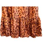 Forgotten Grace Skirt Womens Size Large Animal Print Ruffle Hem Midi Photo 2