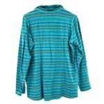 Woolrich  Size XL Long‎ Sleeve Quarter Zip Knit Pullover Blue Striped Outdoor Photo 1