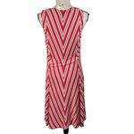 Max Studio X-Large A-Line Dress Chevron Sleeveless Stretch V-Neck Pullover Multi Photo 4