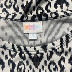LuLaRoe Dress/Tunic Sz XL Mitzi Black/White Geometric Patterned Dolman Sleeves Photo 3