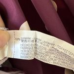 ZARA Women’s Purple Polkadot Puff Sleeve Square Neck Taffeta Blouse Size M Photo 5