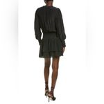 Ramy Brook New!  Clarinda Smocked‎ Drop Waist  Mini Dress Black Sz XXS $425 Photo 1