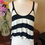 Rue 21 Black and White Striped Women's Flowy Tank Top NEW Photo 6