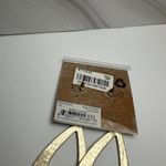 Rachel Roy  Matte Gold Tone Long Statement Pierced Dangle Drop Earrings NWT $36 Photo 8