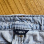 American Eagle  Cutoff Denim Shorts Women's 4 Low Rise Blue Jean Distressed Y2K Photo 4