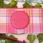 Coach Dempsey Large Phone Wallet With Garden Plaid Print And Patch c8680 Photo 0