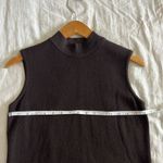 St. John Sleeveless Knit Top Mock Neck Chocolate Brown Size 2 Photo 4