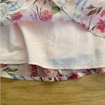 Lulus  - Alaia Floral Satin Backless Midi Dress in Pink Peach & Green Photo 3