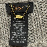 DEX Short Sleeve Sweater Dress Acrylic / Wool Blend Oatmeal Beige Size XS Tan Photo 5