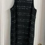 Parker  Size S Black Silk Dress Beaded Prom Party Dress Photo 0
