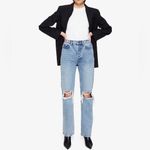 ANINE BING NWT Kat Jean in Destructed Light Blue Photo 2