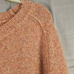 Sundance  Womens Peach Orange Merino Wool Mohair Blend Crewneck Sweater Medium Photo 2