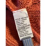Cut Loose Linen Knit Sweater Size Large XL Orange Photo 3