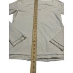 Lululemon Athletic Shirt Womens ~8 White Medium Long‎ Sleeve Casual Scoop #MN5 Photo 4
