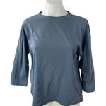 Vince Women's Blue Half Sleeve Crew Neck Basic Pullover T Shirt Tee Top Size S Photo 0