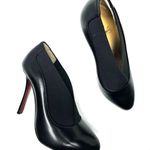 Christian Louboutin Toot Couverte 100 Black Elasticized Leather Booties EU 36.5 Photo 6