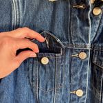 Old Navy Denim Jacket with Cream Sherpa Collar/ Interior 100% Cotton Size XS Photo 2