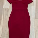 EXPRESS  Sz 0 Red off the shoulder bodycon dress Photo 1
