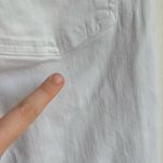 AGOLDE  Women’s White Size 29 White Distressed Raw Hem Sophie Crop Jeans Photo 5