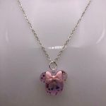 Handmade Glitter Pink Minnie Mouse Necklace  Photo 1