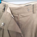 Vince Linen Khaki Straight Leg Work Pants Photo 6