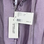 Derek Lam  10 crossby satin silk tie front lavender blouse size 4 Photo 3