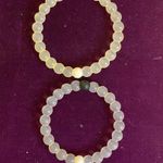 Lokai Two  Bracelets Brand New Never Worn Small Wrists White and Black Bead Photo 1