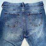 Old Navy Blue & Red Denim Patchwork Distressed Jeans Size 36x30 Photo 6