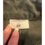 H&M  Women's Size 12 Olive Green Denim Mini Skirt with Pockets Photo 5