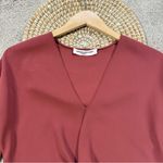 Amanda Uprichard Women’s Red Long Sleeve Halifax Top Blouse V-Neck Size S Photo 4