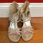 Badgley Mischka  Casey Crystals Wedge Sandals size 5 Photo 2