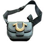 True Religion Women's Black Horseshoe Logo Crossbody Bag Photo 0