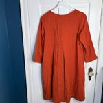 Gudrun Sjoden Organic Cotton Dress In Rust Checker Plaid W2028 Sz S Orange Photo 7