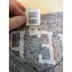 Victoria's Secret Pink XS Bling VNeck Varsity Gray White Oversized Striped‎ Tee Photo 2