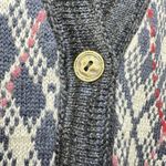 Free People We The Free Argyle Cardigan Sweater Size L Wool Blend Indie Sleaze Photo 9