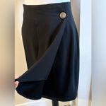 Max Mara  Italian Wrap Skirt Triacetate Blend Button Detail Workwear Evening~6🧡 Photo 2