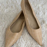 Sam Edelman  Woven Straw Pointed Toe Ballet Flats Beige Shoes Size 9 Timeless Photo 0