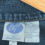 Diane Gilman Women’s Denim Funky Boho Jacket Rhinestone Buttons‎ Beaded Fringe Blue Size M Photo 5