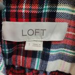 Loft  Plaid Button-Down Shirt‎ Cozy Flannel Long Sleeve Women's Top Photo 1