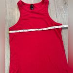 Bobi  Red Ribbed High Neck Tank Top | Revolve | Size Small Photo 1
