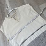 Rag and Bone Dress elsa tunic shift leather trim Cream (xsmall) minimalist coastal Photo 3