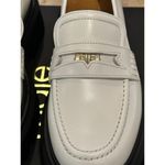 Maje NEW Leather Platform Coin Loafers White size 39 /8.5 Photo 4