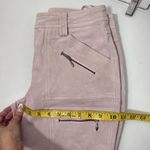 Vintage Junction West Suede Leather Pants Pink Cargo Moto Biker Career Dressy 6 Photo 5