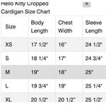 Hello Kitty Dumbgood Sanrio  Strawberries Waffle Knit Cropped Cream Cardigan L Photo 1