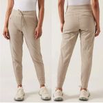 Athleta  Women's Tan Joggers Trekkie North Pant with Zip 26 Photo 1