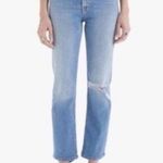 MOTHER High Waisted Rider Ankle in Kiss and Make Up Again Sz 28 Blue Photo 1