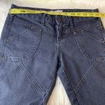 Free People Blue Pin Stripe Low Rise Skinny Jeans Size 26 Photo 8