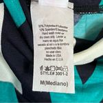 TOVIA Green Navy White Chevron Stripe Maxi Skirt Medium Photo 6