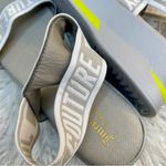 Juicy Couture  Stretch Back Printed Logo Sandals neon stripe Photo 9